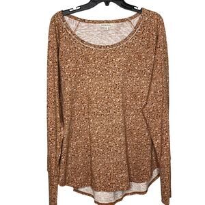 Frye & Co‎ XL Monica Floral Arizona Heritage Long Sleeve Brown Shirt